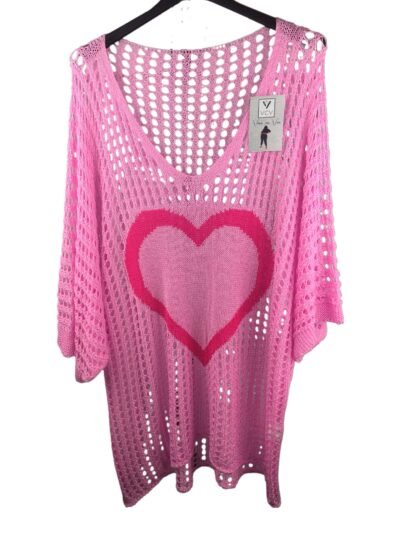 JERSEY CALADO CORAZÓN - ROSA
