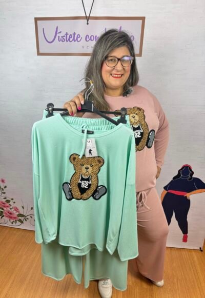 CONJUNTO OSO CANASTERO VERDE - Imagen 2