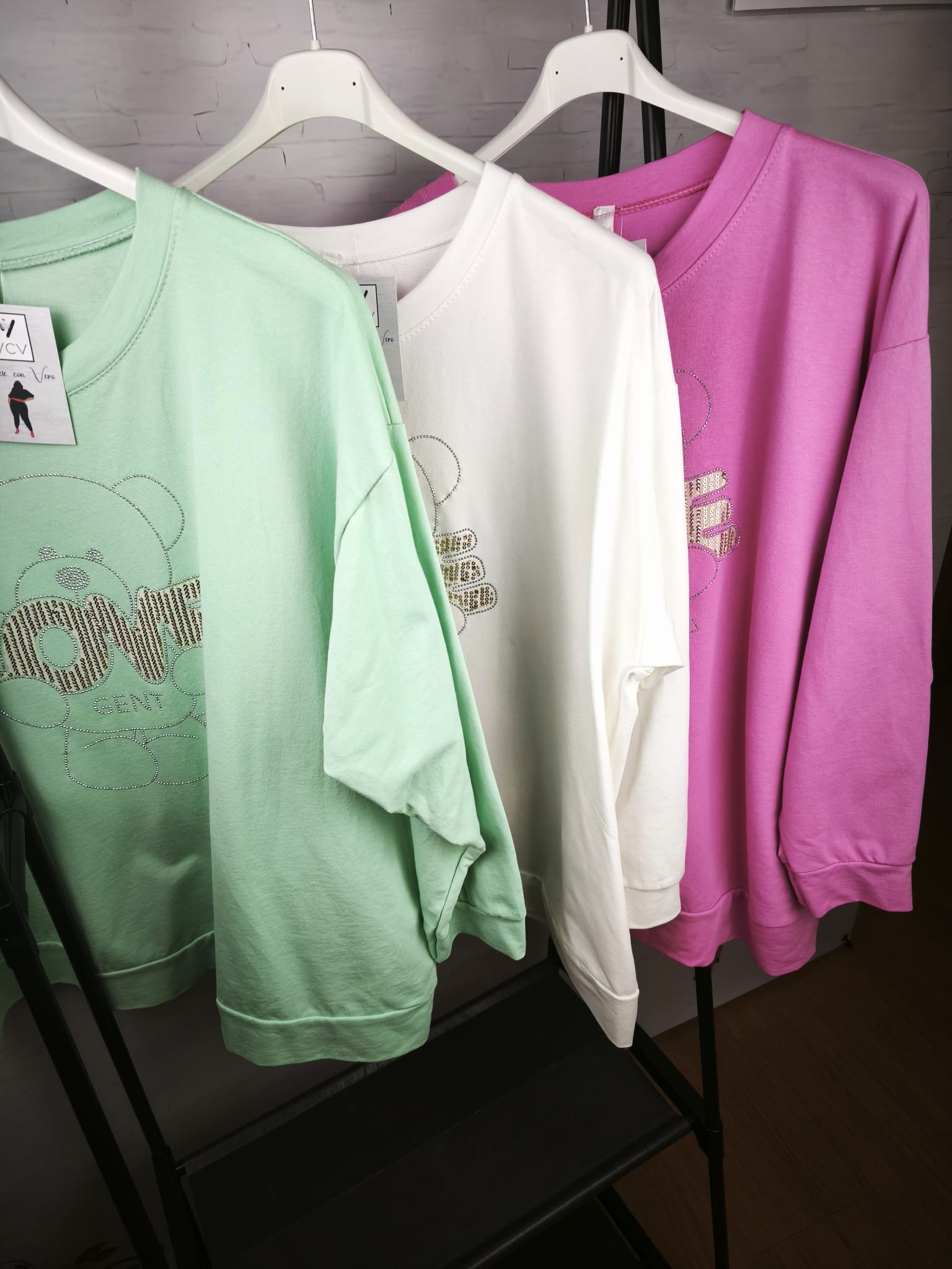 Sudadera Curvy de Osos Estampados