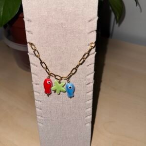 PULSERA ACERO PECES