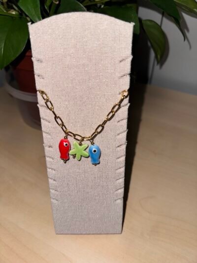 PULSERA ACERO PECES