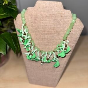 COLLAR ACERO Y NACAR COLOR