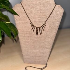 COLLAR ACERO Y CRISTAL
