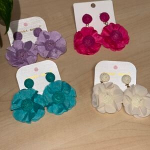 PENDIENTES FLOR DE TELA