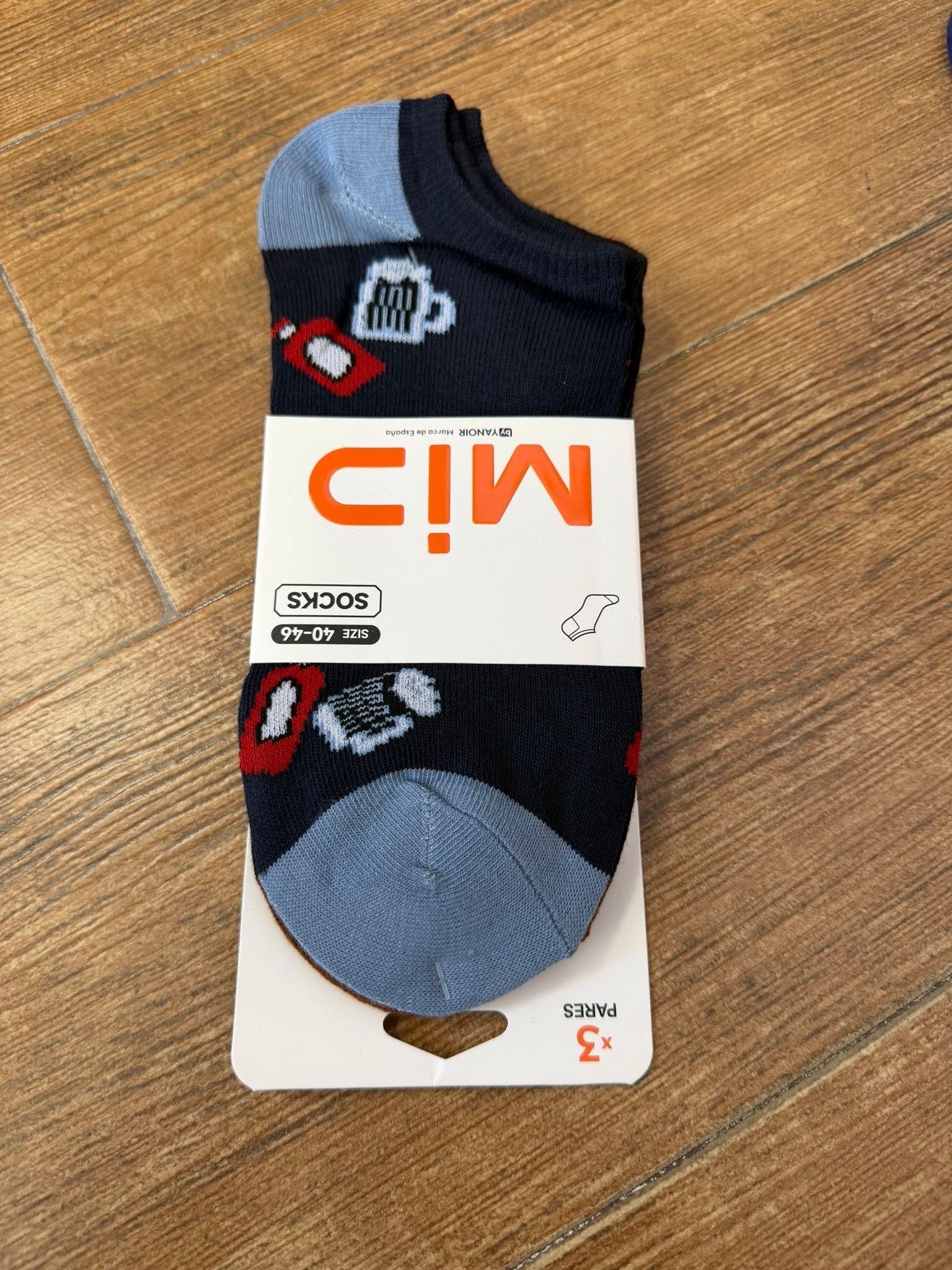 CALCETIN TOBILLERO BEBIDAS x3 - Imagen 4