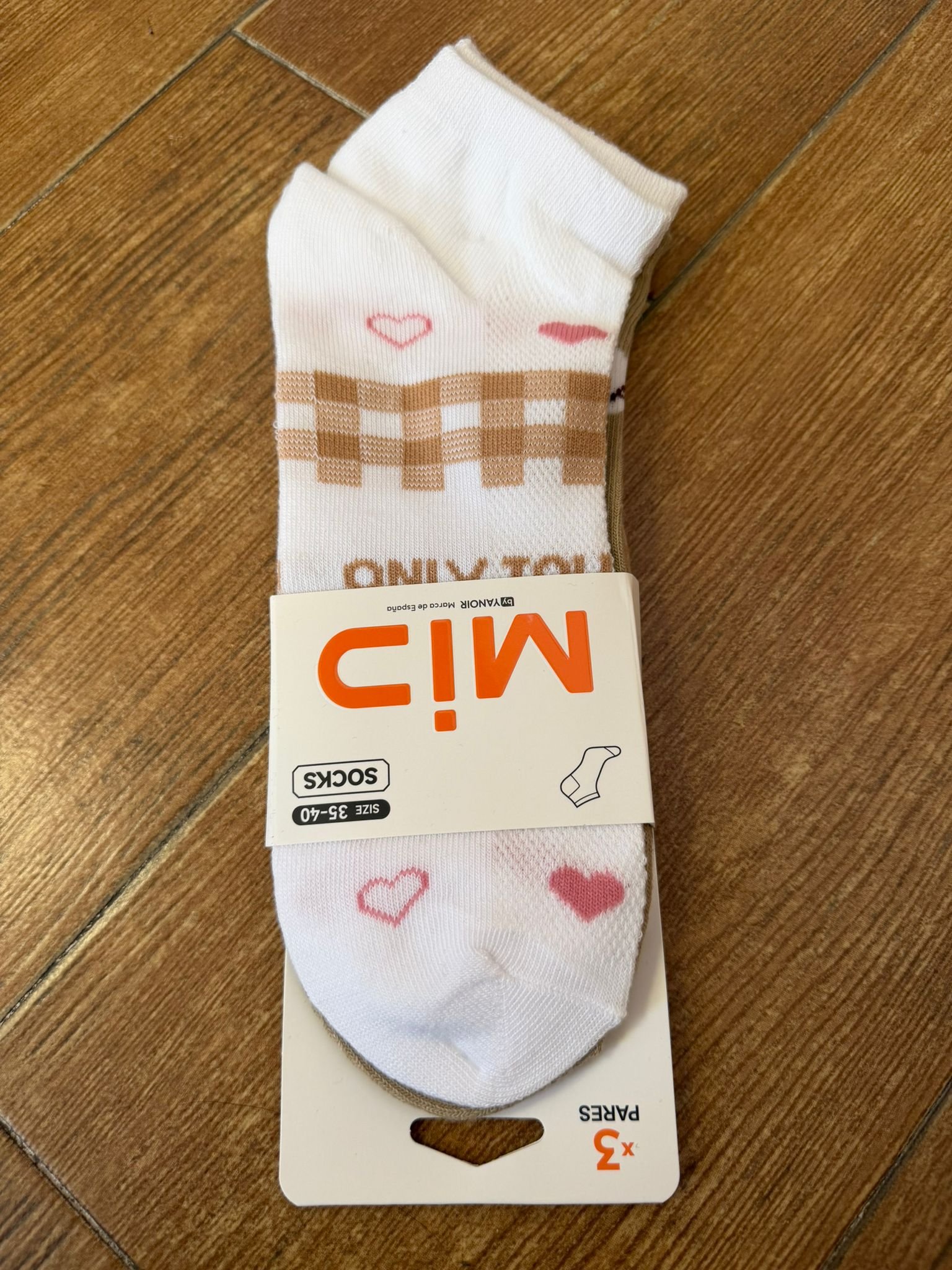 CALCETIN TOBILLERO TONOS MARRONES x3 - Imagen 4