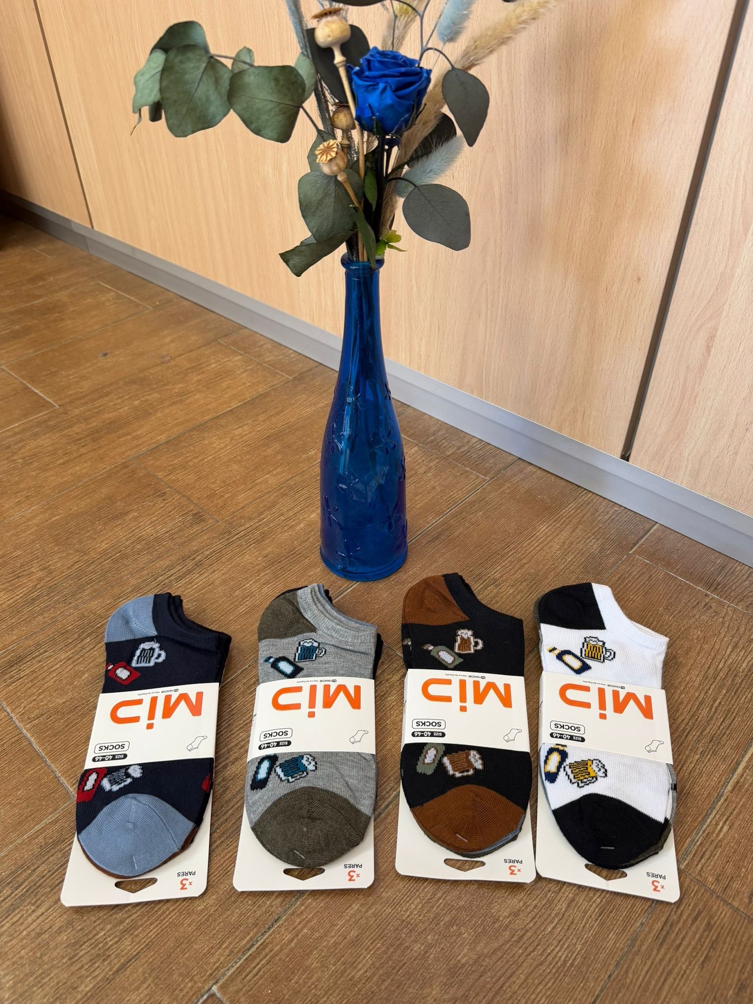 CALCETIN TOBILLERO BEBIDAS x3