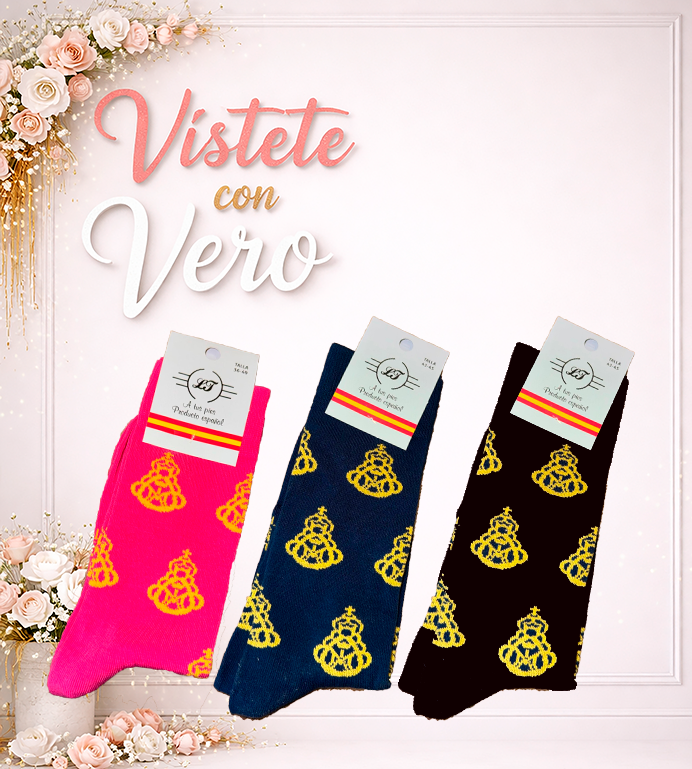 CALCETINES VIRGEN ROCIO ALGODON