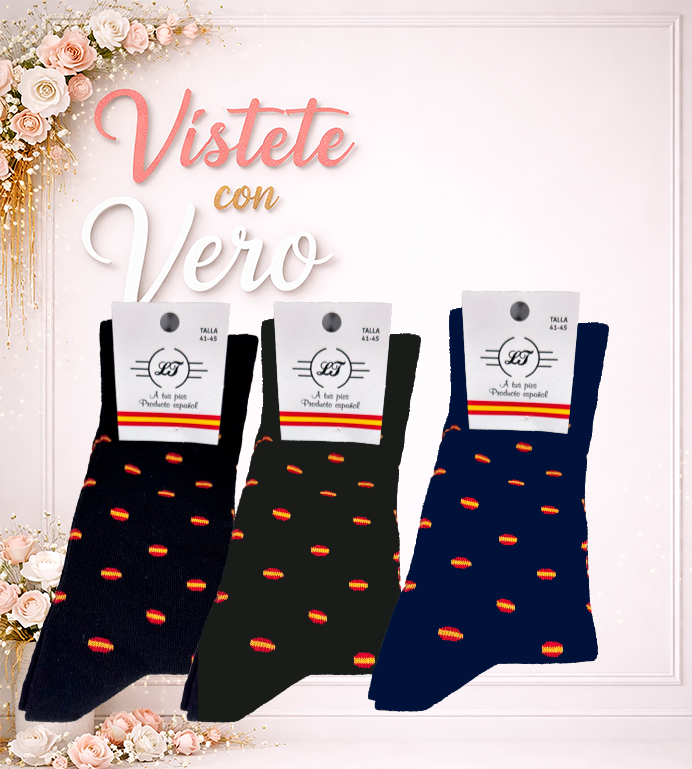 CALCETINES BANDERA PEQUEÑA ALGODON