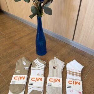 CALCETIN TOBILLERO TONOS MARRONES x3