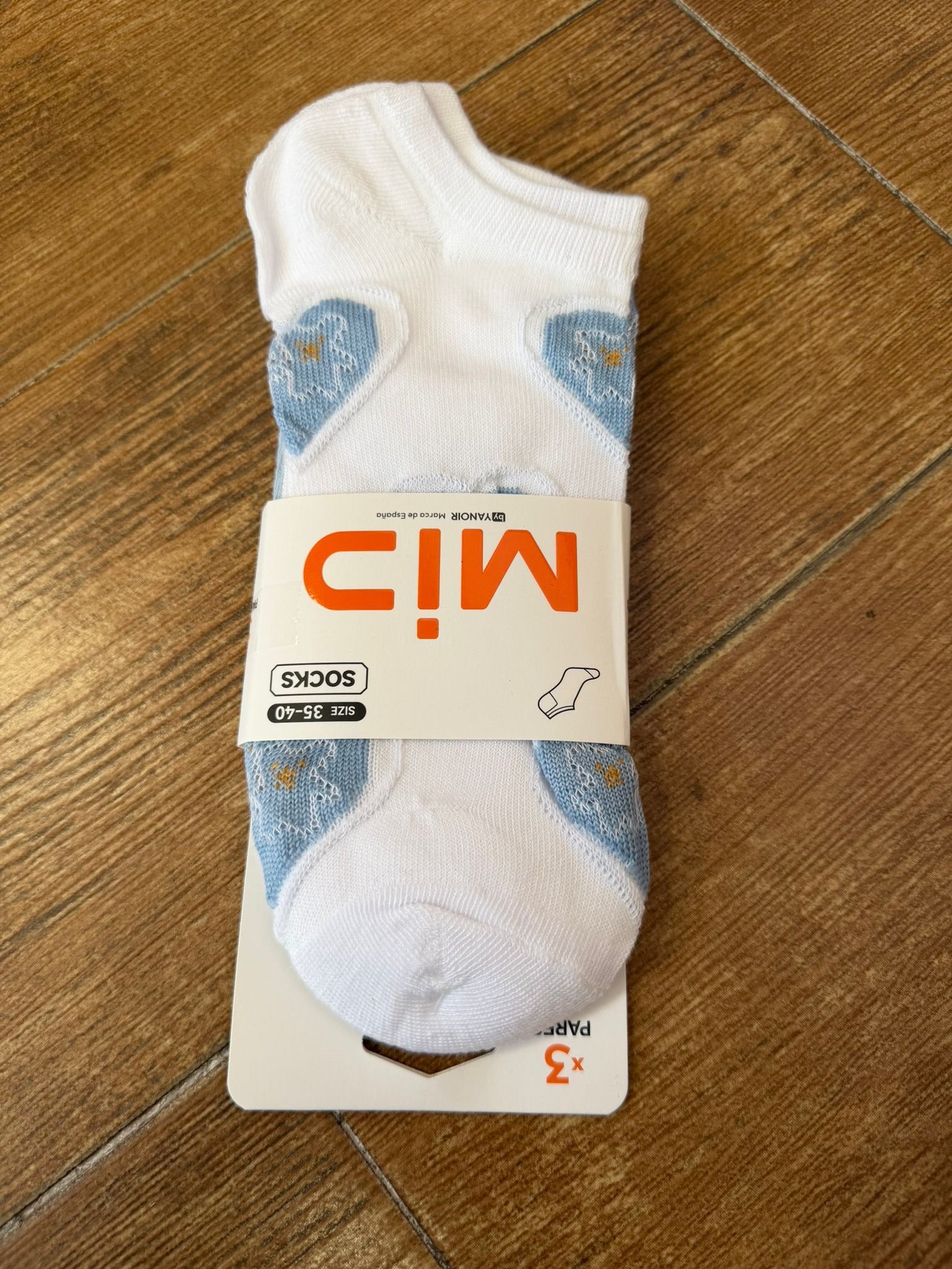 CALCETIN TOBILLERO AZULES x3 - Imagen 2