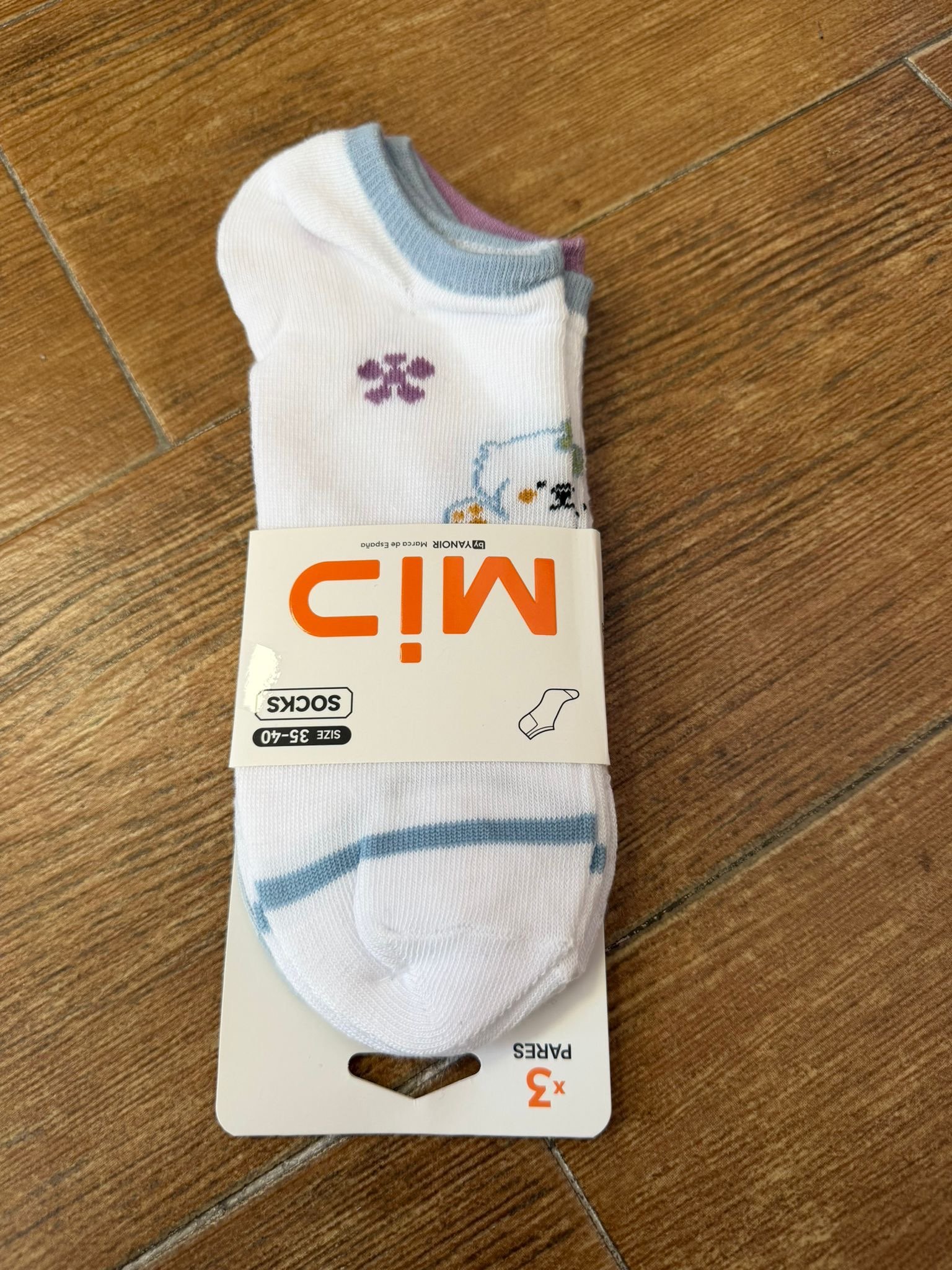 CALCETIN TOBILLERO AZULES x3 - Imagen 3