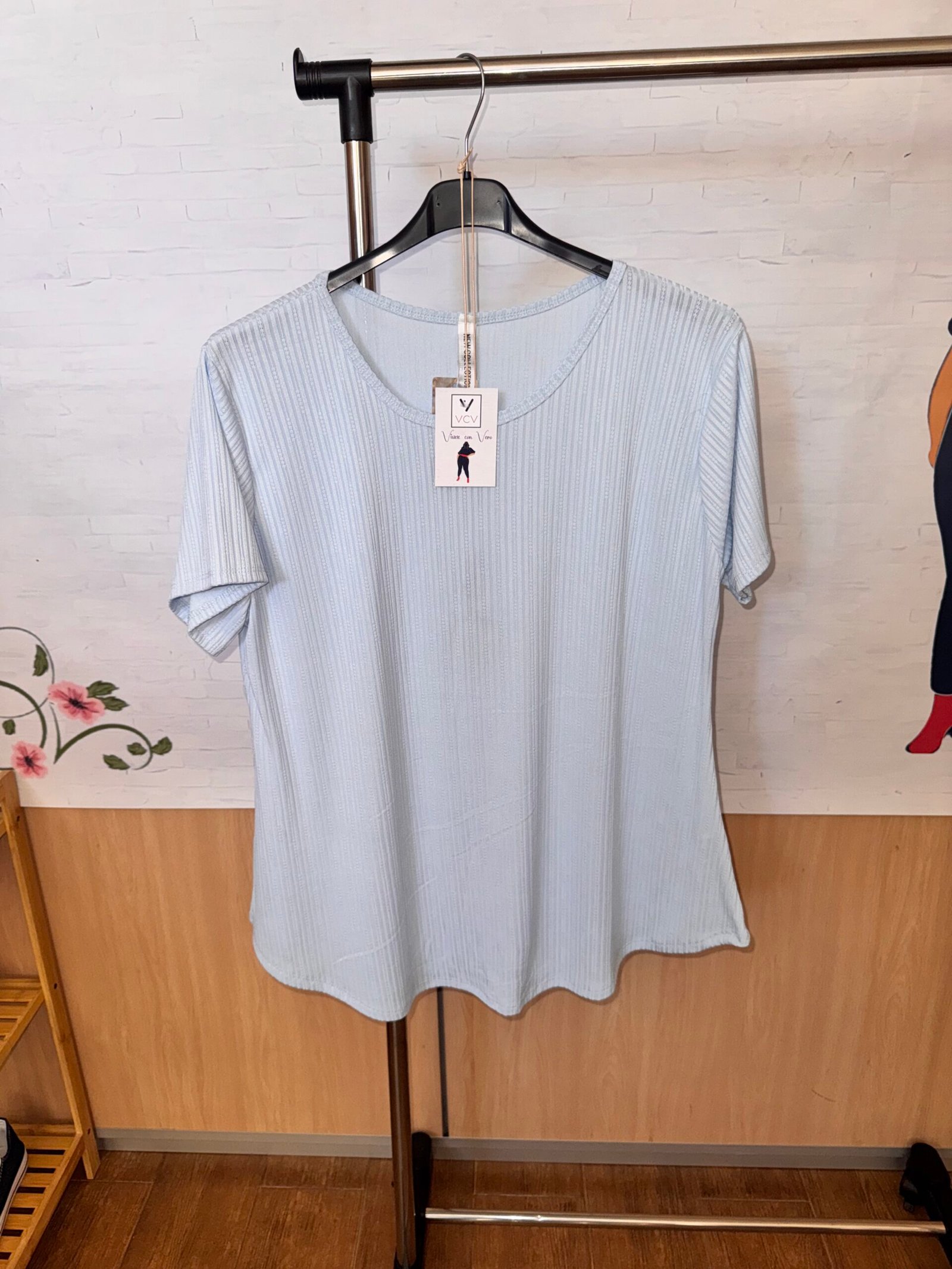 CAMISETA COMODIDAD AZUL - Imagen 3