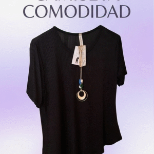 CAMISETA COMODIDAD NEGRA