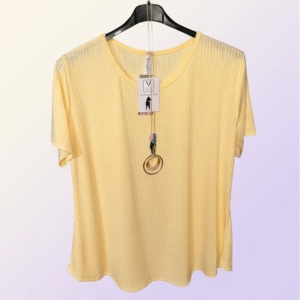 CAMISETA COMODIDAD AMARILLA