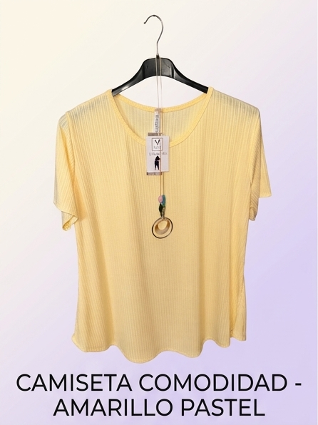 CAMISETA COMODIDAD AMARILLA