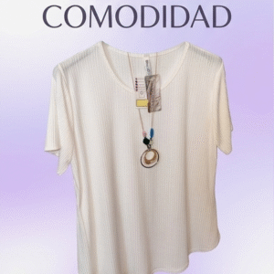 CAMISETA COMODIDAD BLANCA