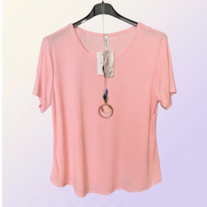 CAMISETA COMODIDAD ROSA
